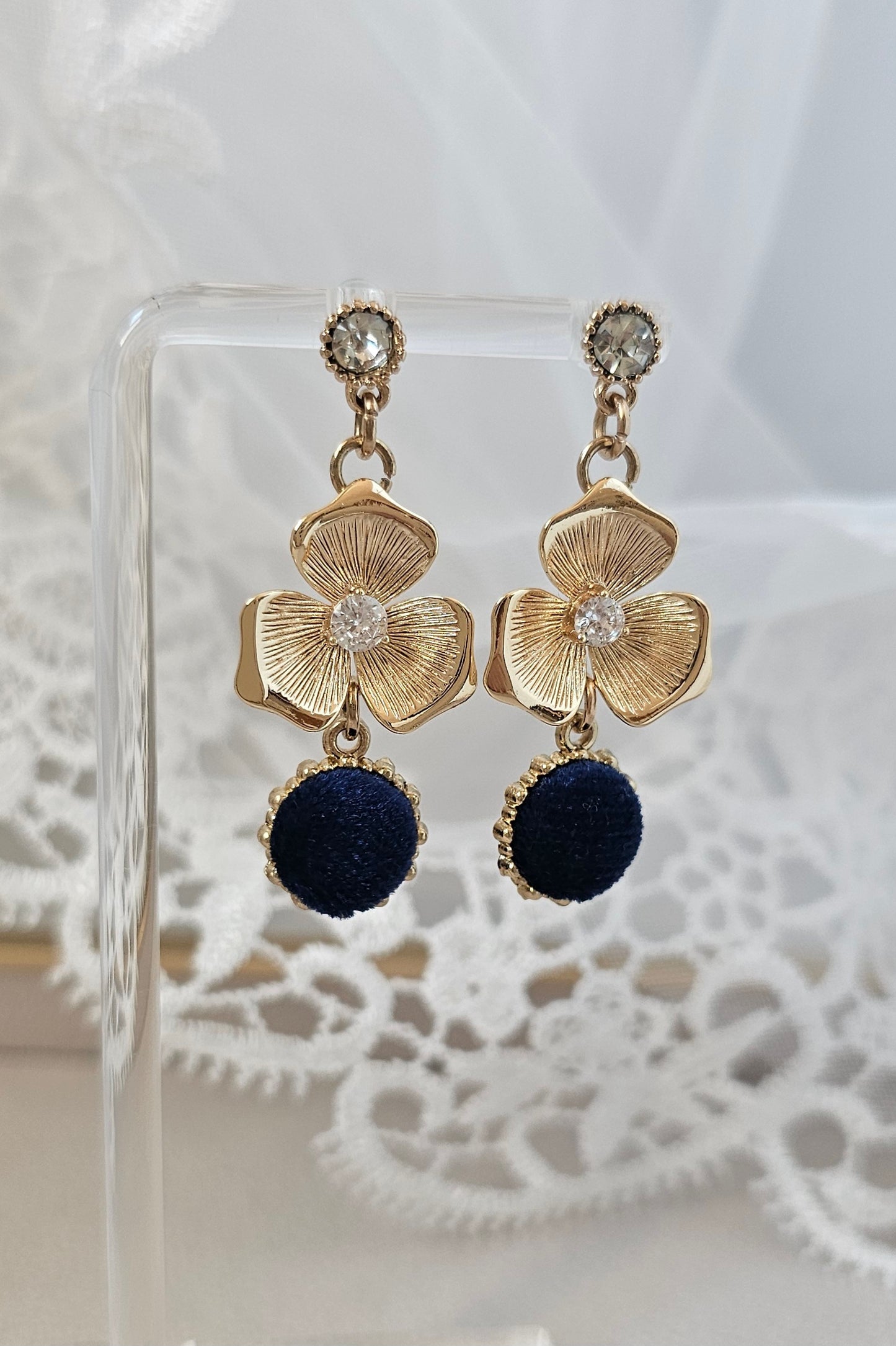 Blue Velvet Earings