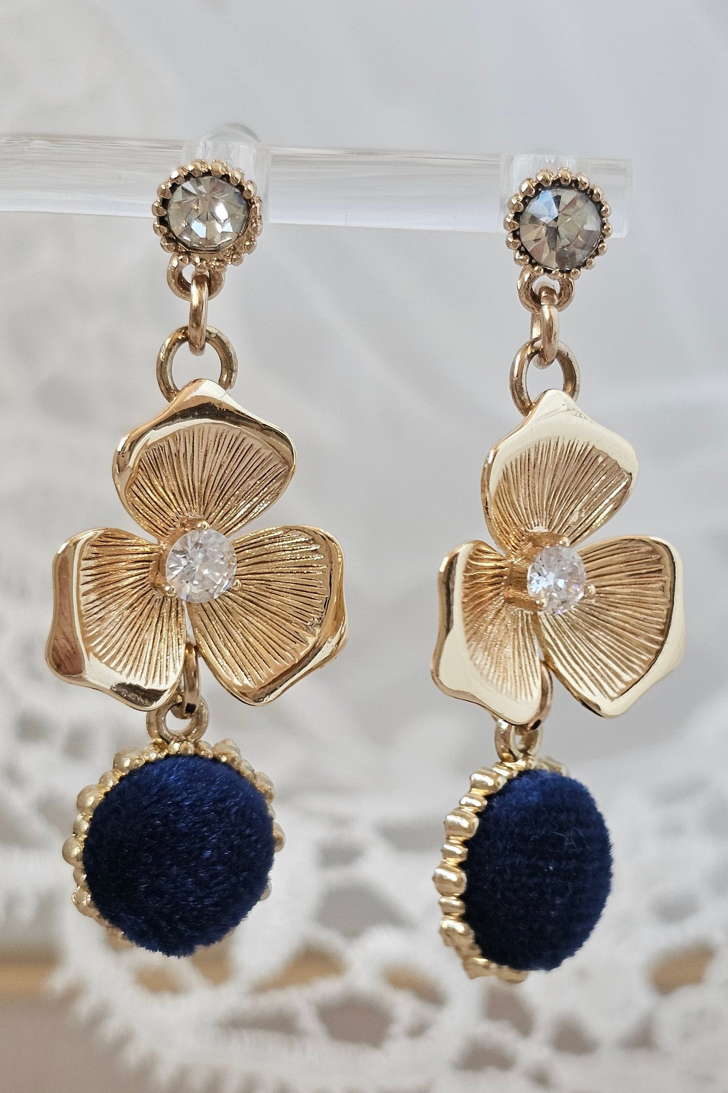 Blue Velvet Earings